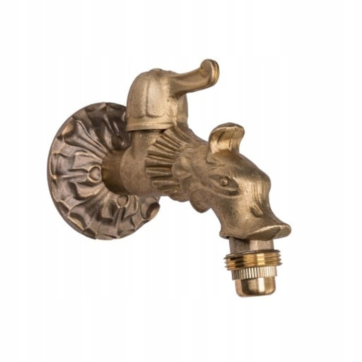 Robinet decorativ pentru gradina Boston, stil vintage, alama, 1/2", 3/4"