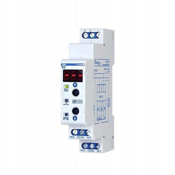 Многофункционален таймер модул 0,1s-10 дни, 2 канала, 230V AC, с цифров дисплей