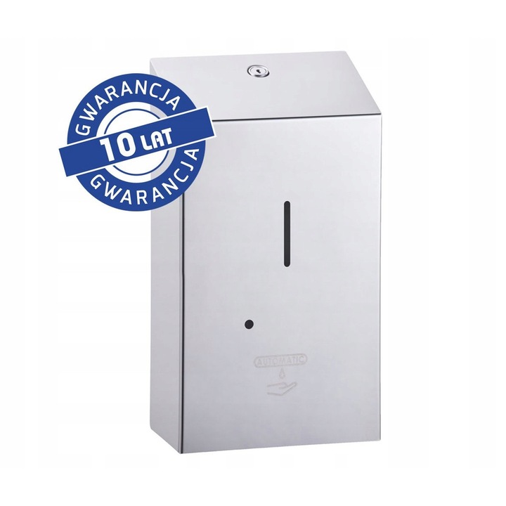 Dispenser de sapun spumant, Merida, automat, inox, 28,5x15cm