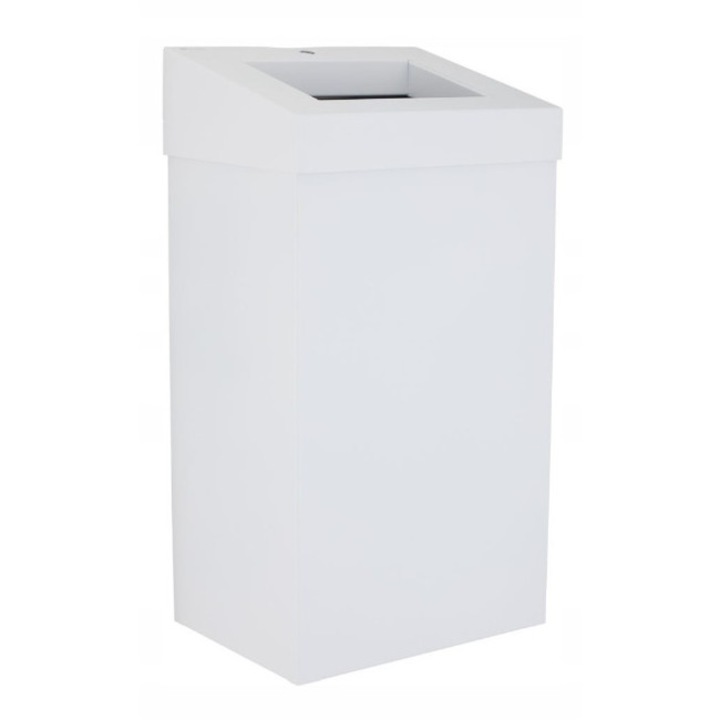 Отворен кош за отпадъци 45л, Merida, KSB108, бял, 62,5x33,6x25,3см