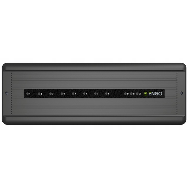 Lista centrala de control pentru incalzire in pardoseala, ENGO, ECB08M230, 8 zone, 230V, 330x110x36mm