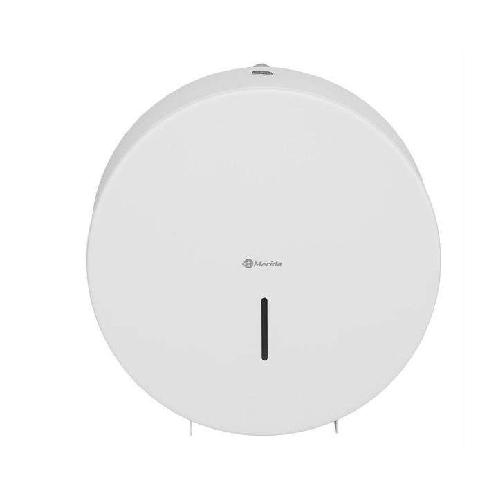 Диспенсър за тоалетна хартия Merida STELLA WHITE LINE MAXI, 27,1x10,4см, бял, за хартия с максимален диаметър 23см