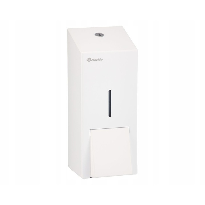 Dispenser de sapun Merida Stella White Line Maxi 800 ml, alb, 26x10.6x10.2cm