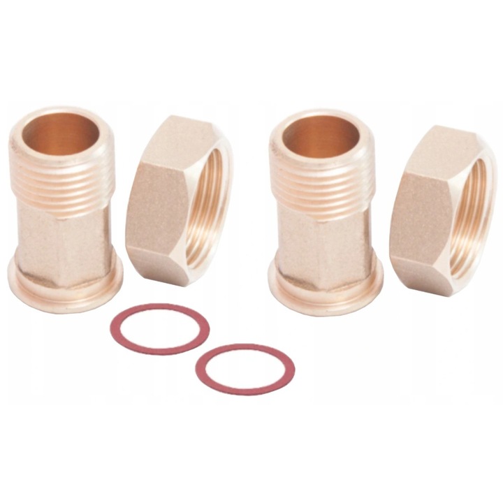Set de fitinguri din bronz pentru apometru Sizer 6/4'', rezistent la coroziune, dimensiune universala