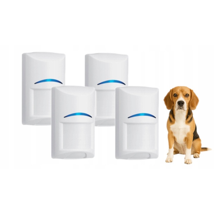 Set 4 senzori de miscare PIR Bosch Gen2 ISC-BPR2-WP12, rezistenta la animale pana la 20kg, 12x12m, 105x61x44mm