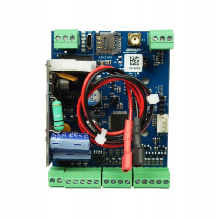 GSM LTE 2G/4G vezérlőmodul Ropam Basic4G-PS, 12V/1,5A tápellátás, riasztórendszerekkel való integráció, méretek 68x87x32mm