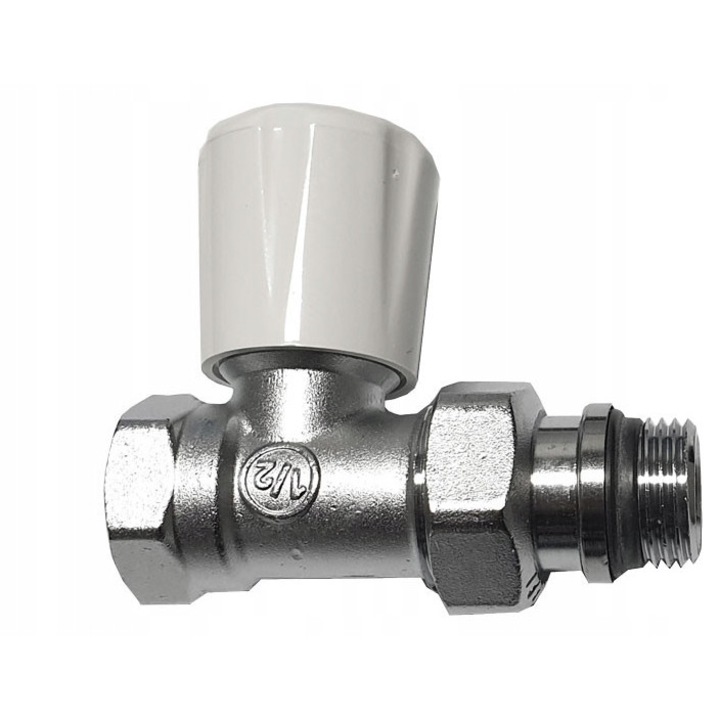 Vana termostatica pentru calorifere Caleffi, 1/2", crom, presiune maxima 10 bar, temperatura de lucru 5/100C