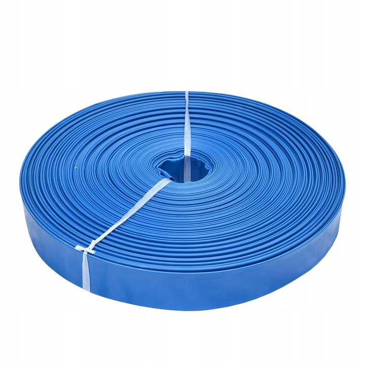 Маркуч PVC 50м, IBO, 1,5" диаметър, син, за изпомпване на вода и отпадни води