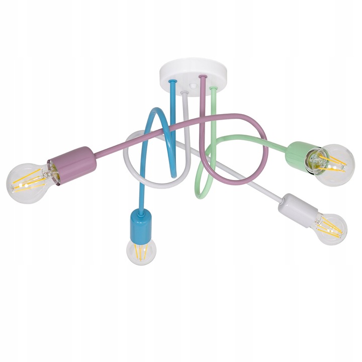 Lustru suspendat LED-ONE PASTI 4, multicolor, 4x E27, 27x57cm