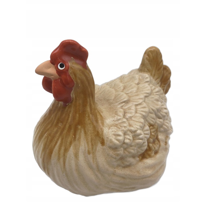 Комплект керамични фигурки на пуйки за градина 19x18x13,5 см, 16x18x14,5 см, кафяви