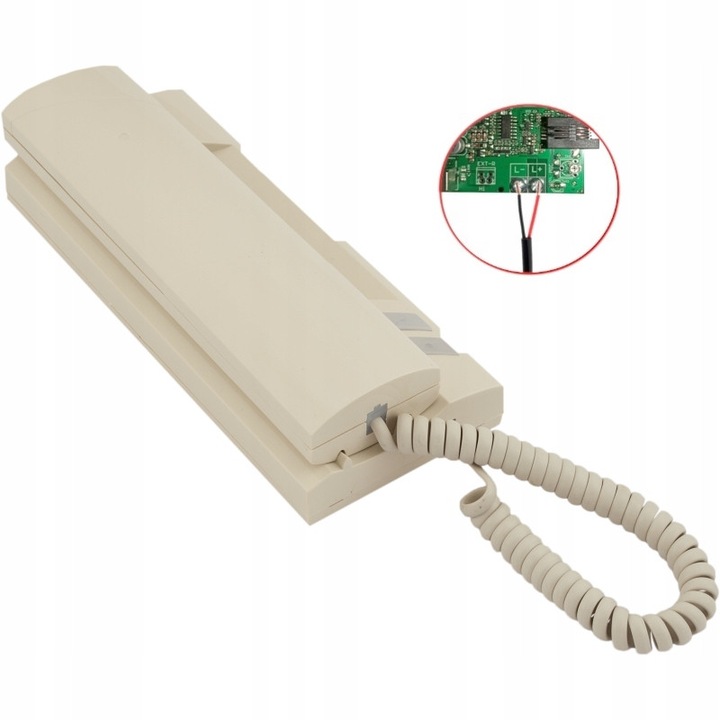 Proel PC-512 digitális kaputelefon, 2 vezetékes, szürke, 85x210x50mm