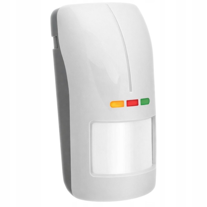 Senzor de miscare dual PIR+MW Satel OPAL GY, alb