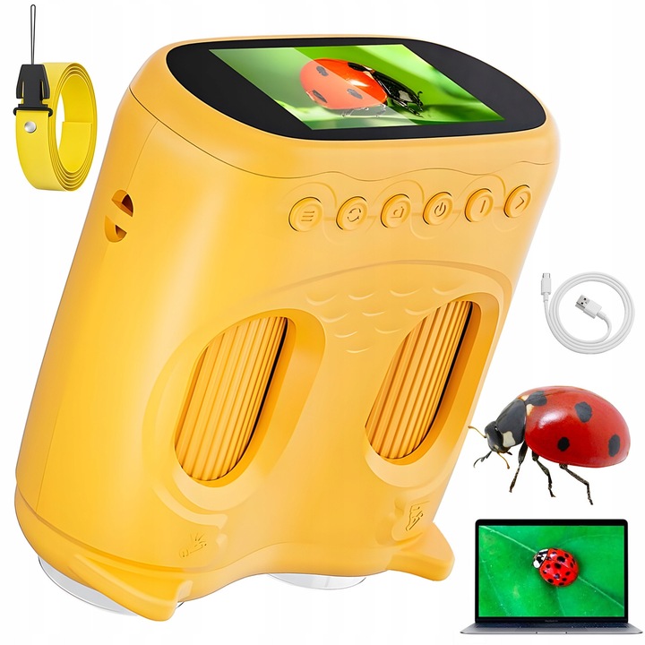 Microscop digital portabil, cu iluminare LED, 2 cai