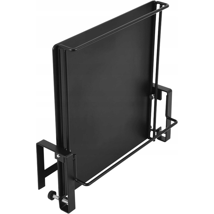 Blat de lucru pliabil Perfectlife, negru, dimensiuni variabile, montaj simplu fara gaurire