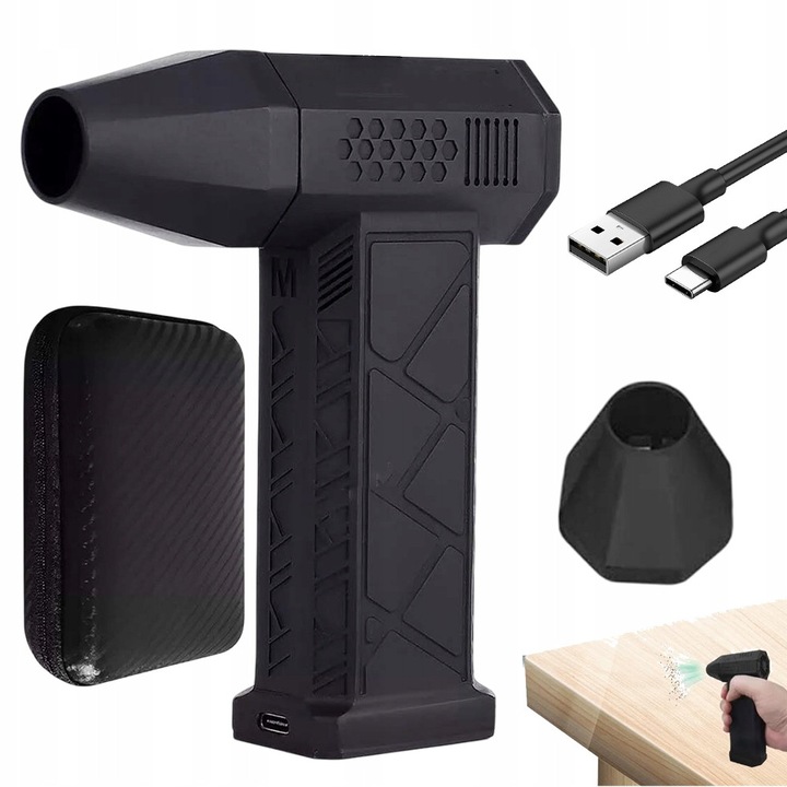 Mini Dmuchau Compact 130000 RPM, 8000 mAh, cu lame din otel