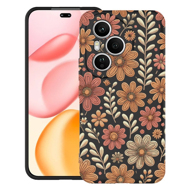 BestCase® Husa TPU Ultra Slim Compatibila cu OPPO Reno13, Floral Aesthetic Autumn Pattern, 2052043 B 2027
