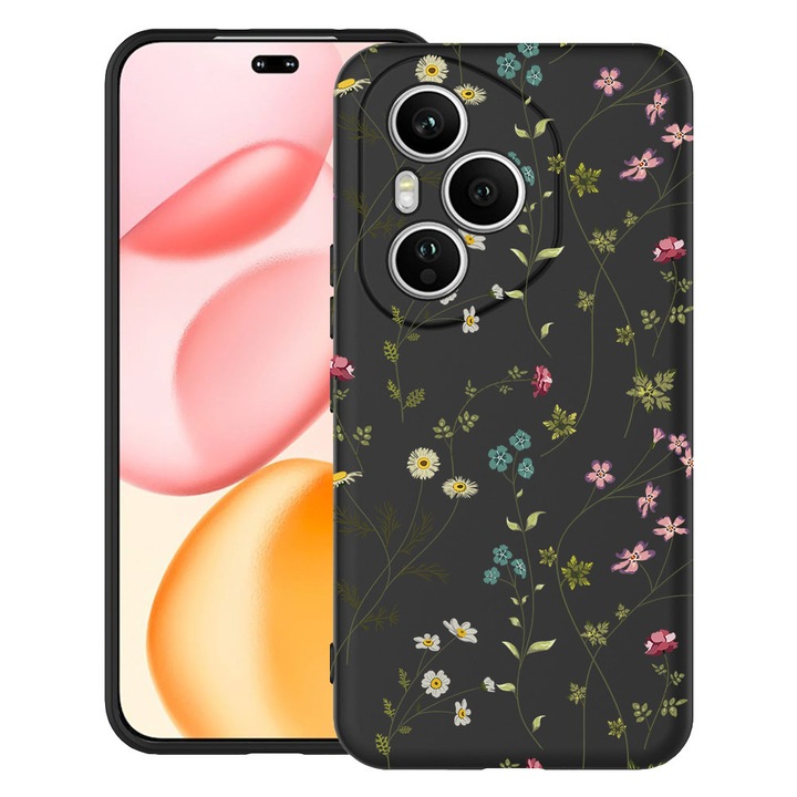BestCase® Husa TPU Ultra Slim Compatibila cu OPPO Reno13, Floral - Cute Flowers, 2052043 B 2038