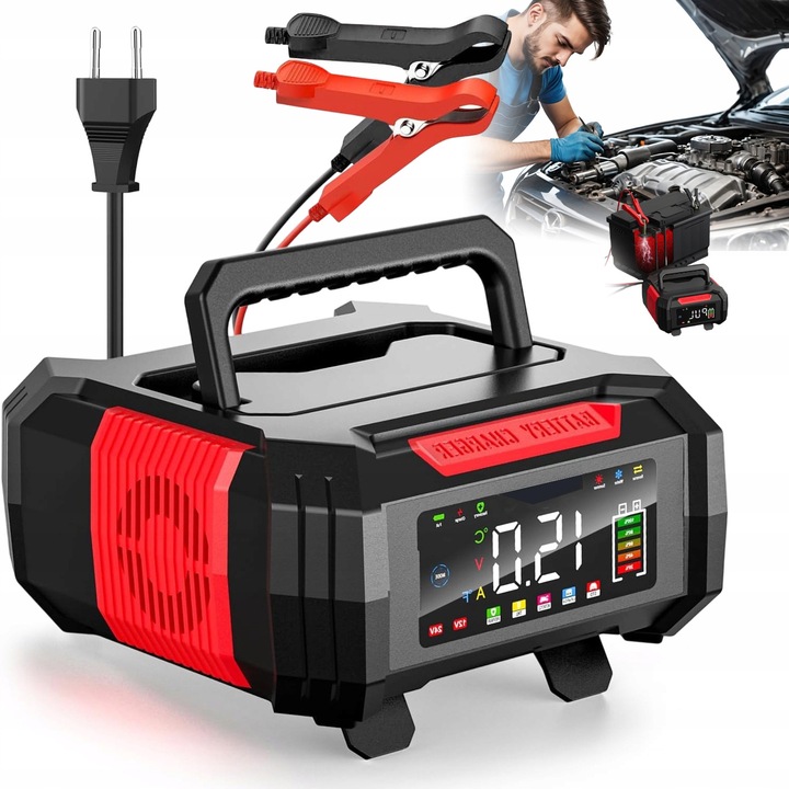 Redresor auto 15A 12V 24V pentru camion si motocicleta