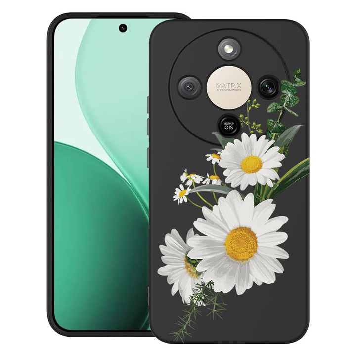 BestCase® Husa TPU Ultra Slim Compatibila cu Honor Magic 8 Lite / X9d / X70, Floral - Minimalist Daisy, 3129184 B 2029