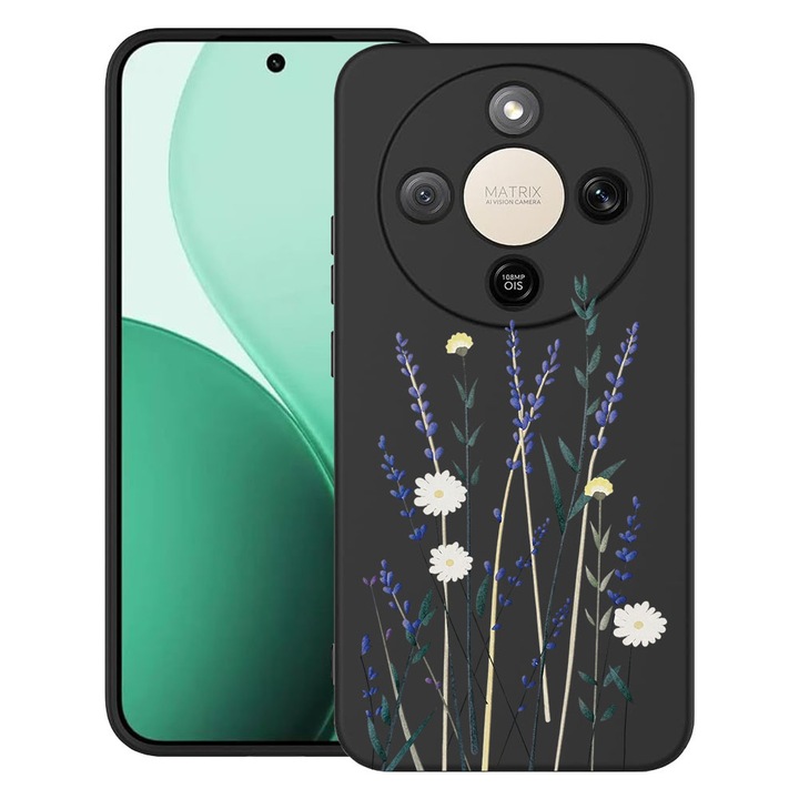 BestCase® Husa TPU Ultra Slim Compatibila cu Honor Magic 8 Lite / X9d / X70, Floral - Minimalist Levander, 3129184 B 2056