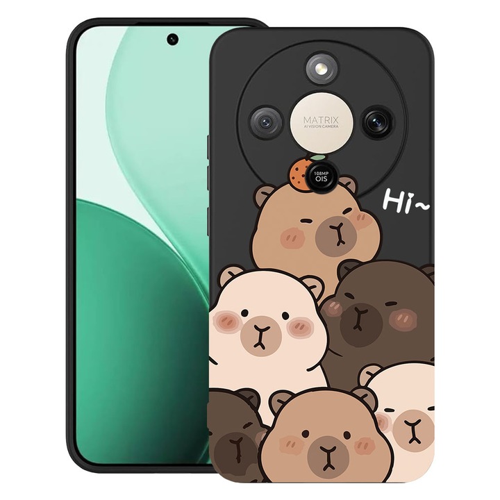 BestCase® Husa TPU Ultra Slim Compatibila cu Honor Magic 8 Lite / X9d / X70, Cute Kawaii Capybara Cartoon, 3129184 B 2022