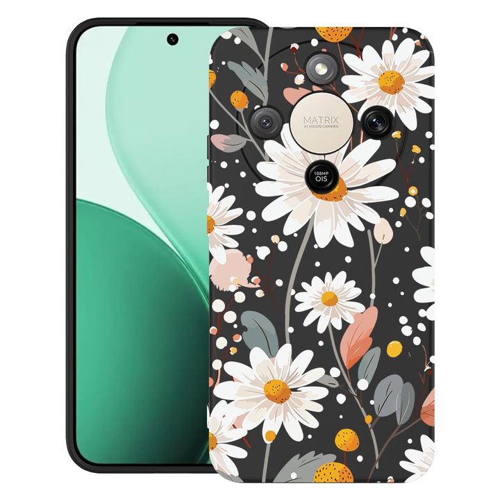 BestCase® Husa TPU Ultra Slim Compatibila cu Honor Magic 8 Lite / X9d / X70, Floral - Daisy, 3129184 B 2028