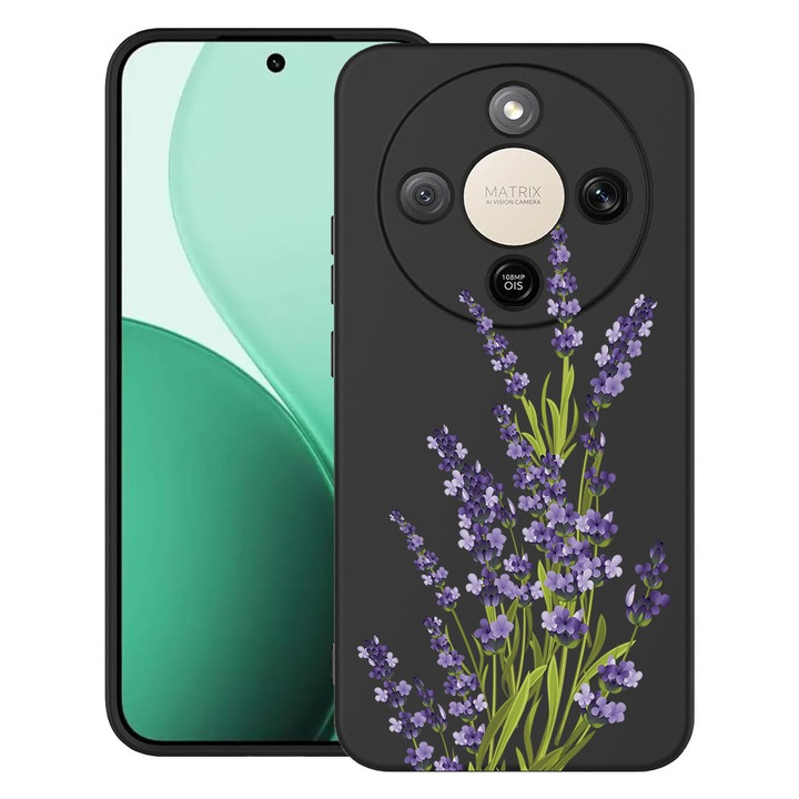 BestCase® Husa TPU Ultra Slim Compatibila cu Honor Magic 8 Lite / X9d / X70, Floral - Pressed Levander, 3129184 B 2054