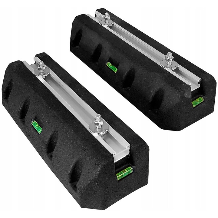 FIXO 2 darabos rezgéscsillapító gumitartó készlet, 60x18,5x10cm, fekete, 300kg teherbírás