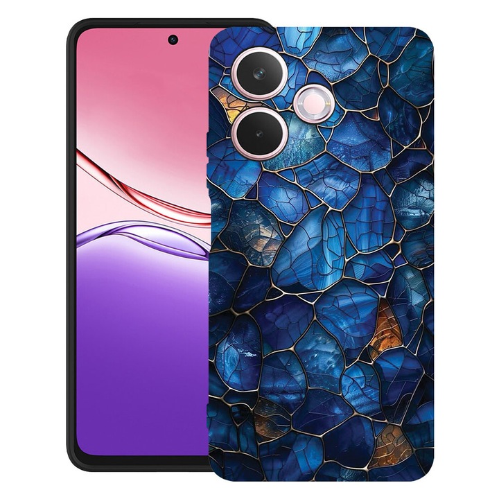 BestCase® Husa TPU Ultra Slim Compatibila cu Honor X5c Plus / X5c, Floral - Stained Glass Hydrangea, 3119623 B 2079