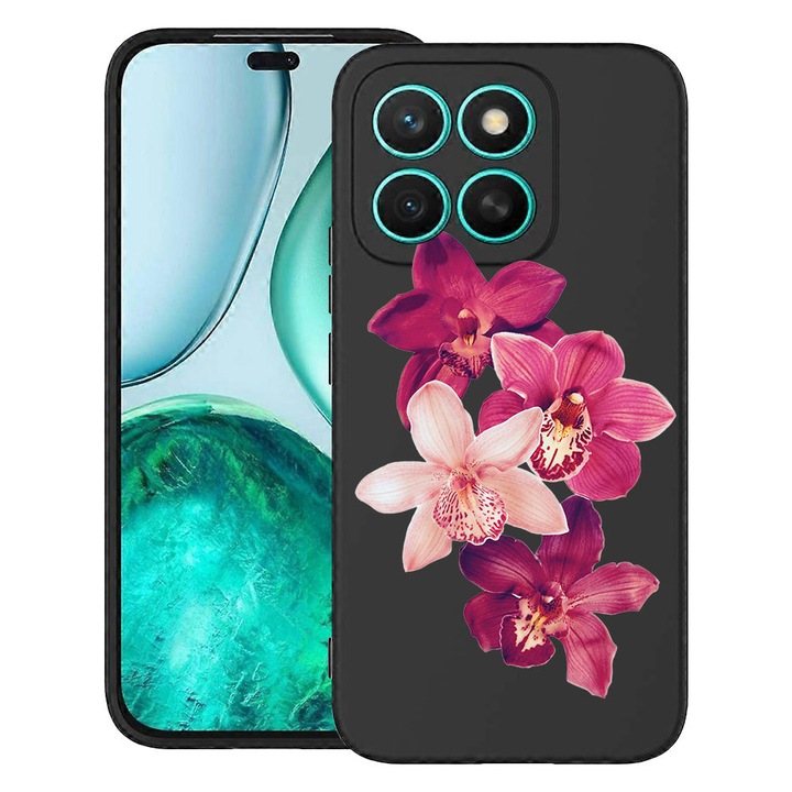 BestCase® Husa TPU Ultra Slim Compatibila cu Honor 400 Smart / X7d, Floral - Red Orchid, 2052047 B 2067