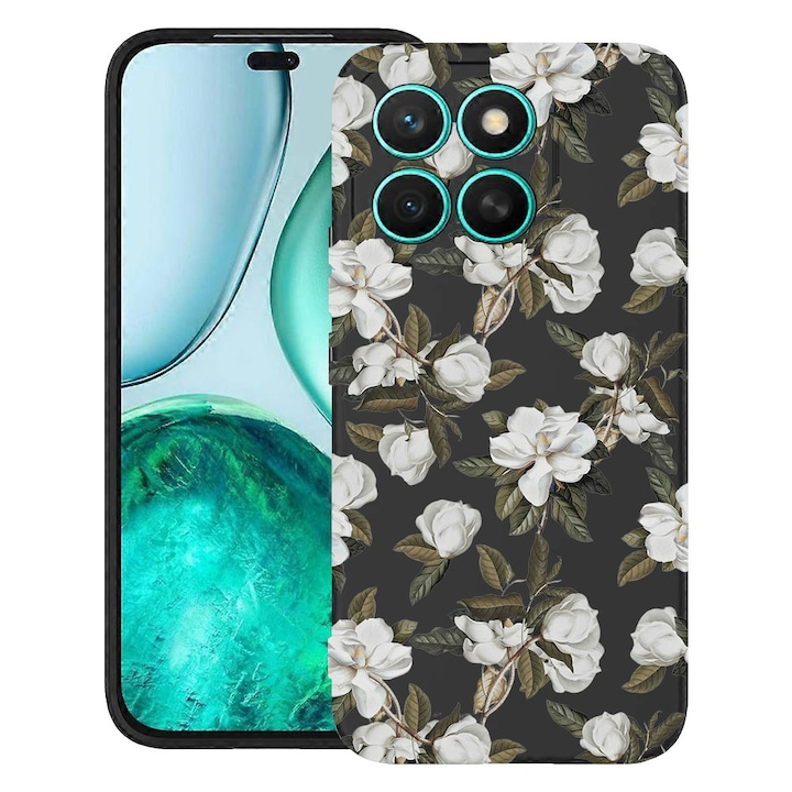 BestCase® Husa TPU Ultra Slim Compatibila cu Honor X6b, Floral - Pastel Magnolia Flowers, 2022877 B 2048