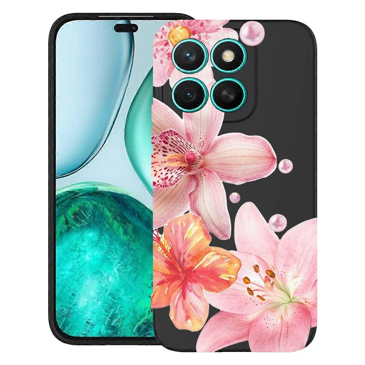 BestCase® Husa TPU Ultra Slim Compatibila cu Honor 400 Smart / X7d, Floral - Aesthetic Elegant Orchid, 2052047 B 2062