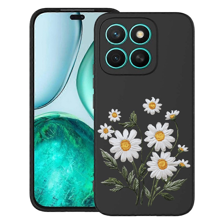 BestCase® Husa TPU Ultra Slim Compatibila cu Honor 400 Smart / X7d, Floral - Minimalist Daisy, 2052047 B 2030