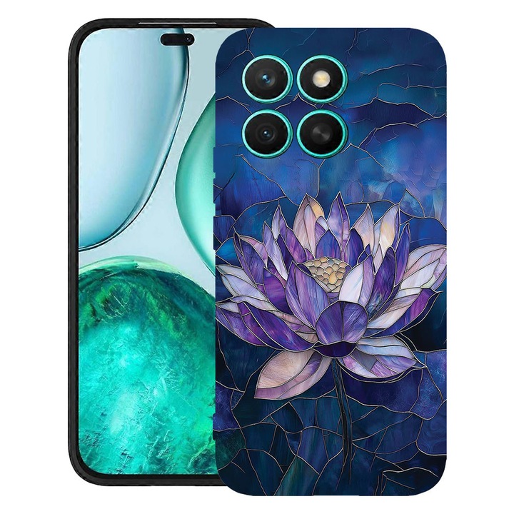 BestCase® Husa TPU Ultra Slim Compatibila cu Honor 400 Smart / X7d, Floral - Stained Glass Lotus, 2052047 B 2071