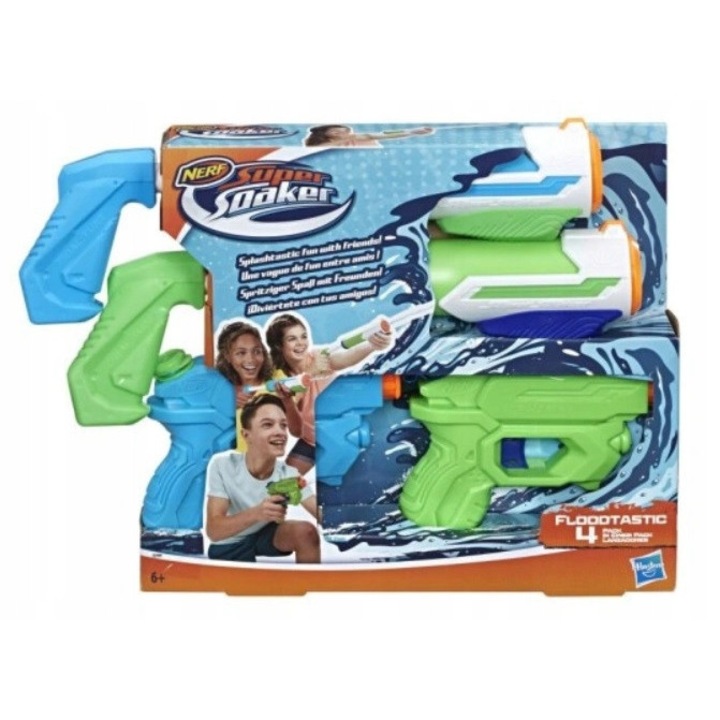 Nerf: super soaker vízipisztoly 4db-os harci szett - hasbro