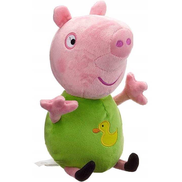 Jucarie de plus, Swinka Peppa, George, 28cm, multicolor, material de calitate