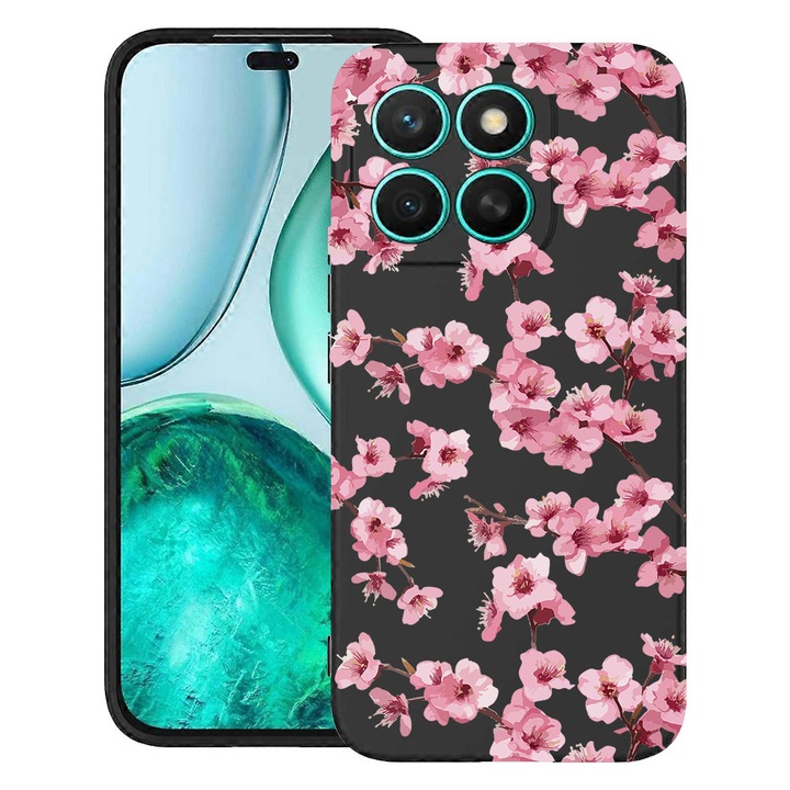 BestCase® Husa TPU Ultra Slim Compatibila cu Honor 400 Smart / X7d, Floral - Aesthetic Pink Cherry, 2052047 B 2042