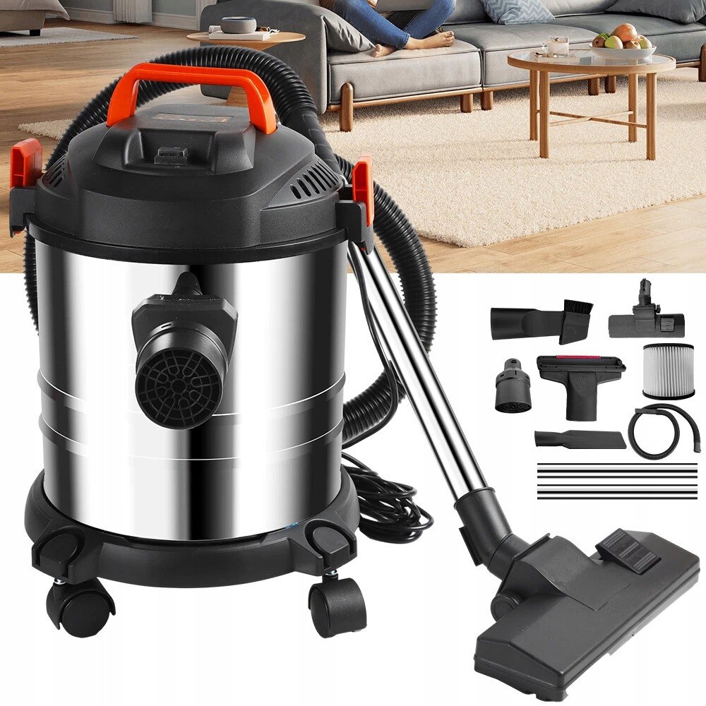 Aspirator industrial cu furtun, 1.5m, pentru curatare umeda si uscata