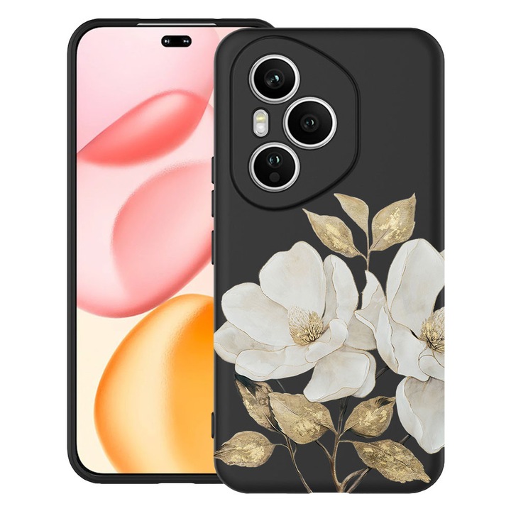 BestCase® Husa TPU Ultra Slim Compatibila cu Honor 400 Pro, Floral - Golden Camellia, 2043679 B 2073
