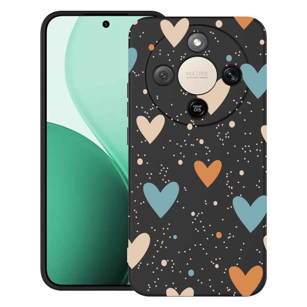 BestCase® Husa TPU Ultra Slim Compatibila cu Honor Magic 8 Lite / X9d / X70, Cute Love Pattern, 3129184 B 2090