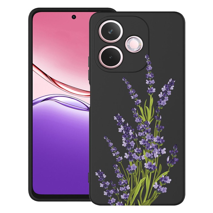 BestCase® Husa TPU Ultra Slim Compatibila cu Honor X5c Plus / X5c, Floral - Pressed Levander, 3119623 B 2054