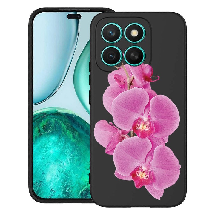 BestCase® Husa TPU Ultra Slim Compatibila cu Honor 400 Smart / X7d, Floral - Minimalist Pink Orchid, 2052047 B 2065