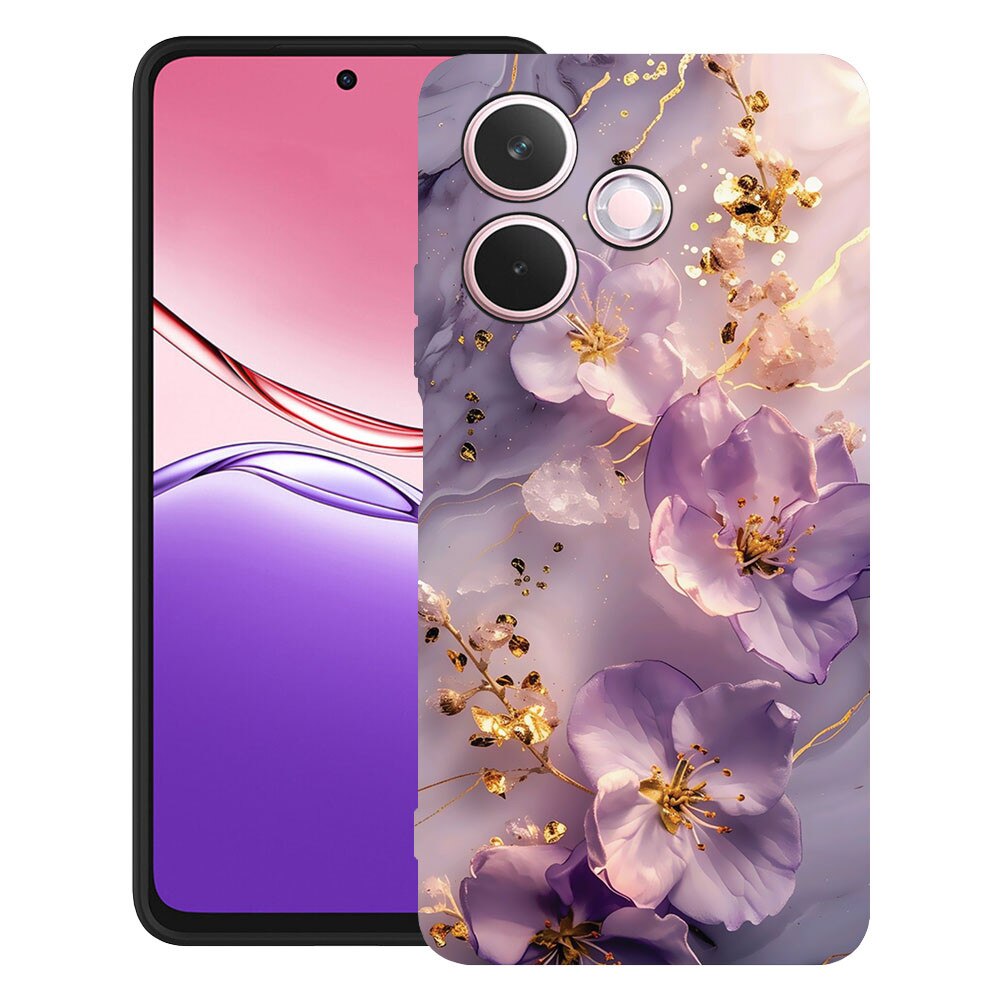 BestCase® Husa TPU Ultra Slim Compatibila cu Honor X5c Plus / X5c, Floral - Aesthetic Orchid, 3119623 B 2059