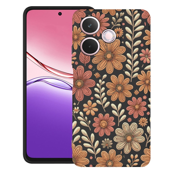 BestCase® Husa TPU Ultra Slim Compatibila cu Honor X5c Plus / X5c, Floral Aesthetic Autumn Pattern, 3119623 B 2027