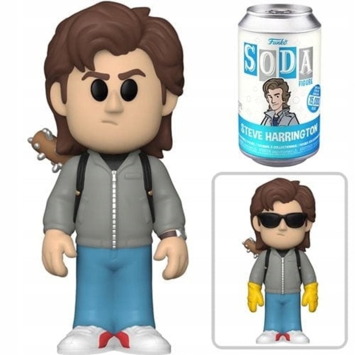 Figurina Funko POP Soda Stranger Things Steve, multicolor, 10cm