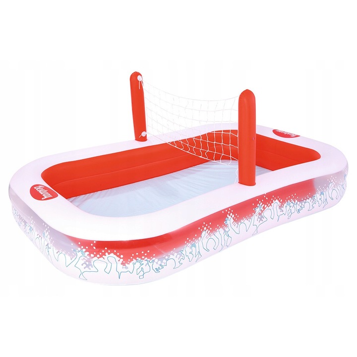 Надуваем басейн за волейбол 253x168x97 см Bestway 54125, 636 литра, PVC