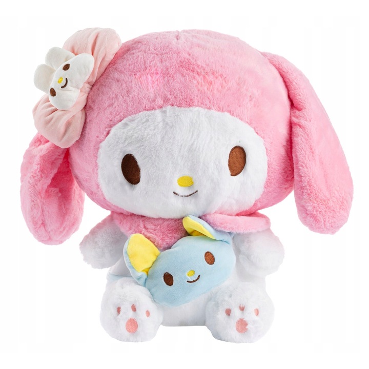 Плюшена играчка, Mis Gustaw, Hello Kitty My Melody, комплект със зайче, 100 см, розов