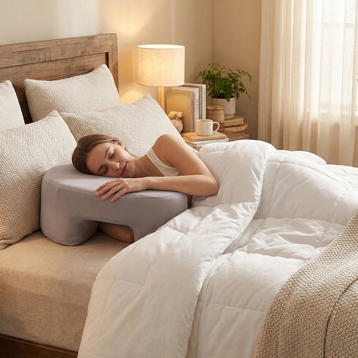 Ergonomikus ortopéd párna oldalt alváshoz, 50x30cm