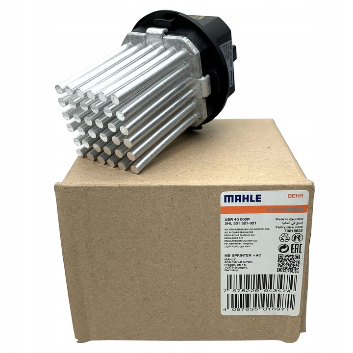 Rezistor ventilator Behr pentru Citroen C5 III C6, original, 5HL 351 321-321, 5DS 351 320-011