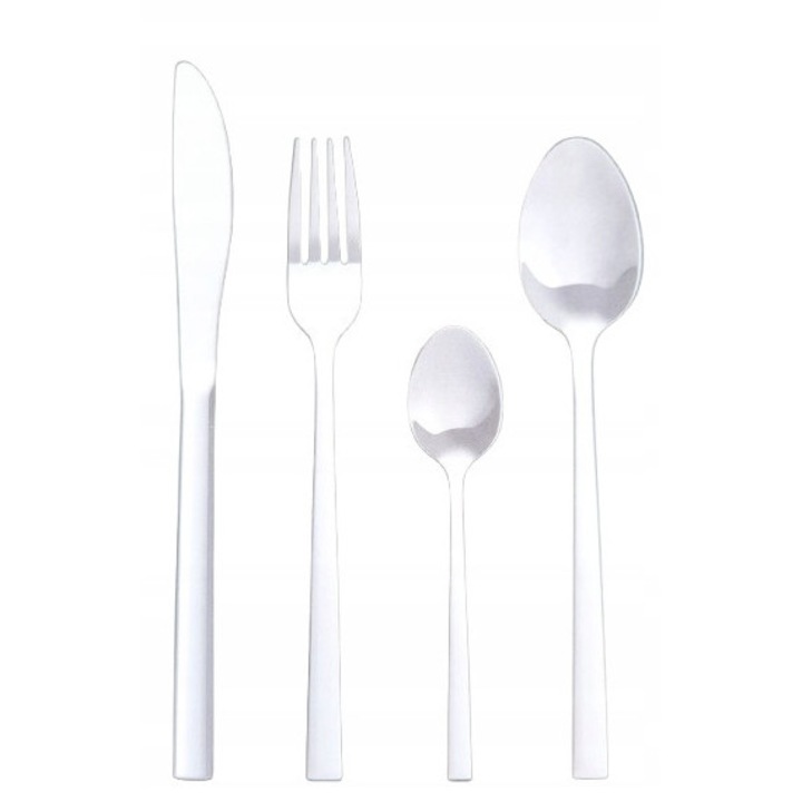 Set tacamuri Ambition SYDNEY, 24 elemente, inox, argintiu